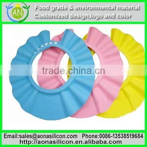 2015 Parents Use Silicone Waterproof Cap for Kids Safe no Water thumbnail-1