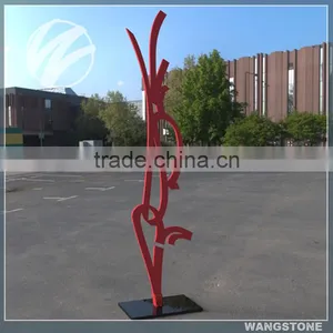 Large Modern Abstract Garden Stainless Steel Sculpture thumbnail-1