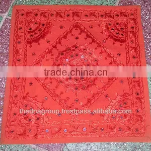 Embroidered With Mirror Fitted Cushion Covers-101 thumbnail-1