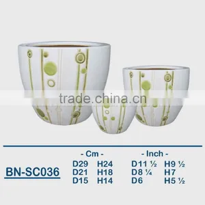 Vietnamese Ceramic Indoor Pot/ Indoor Planter BN-SC036 thumbnail-1