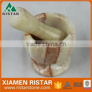 Unique Stone Marble Mortar and Pestle for Promotion thumbnail-3