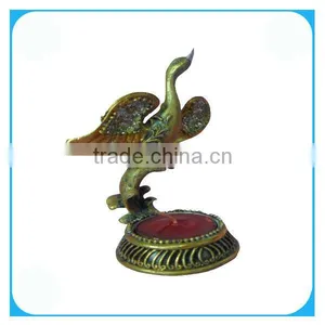Home Decor Swan Statue With Candle thumbnail-1