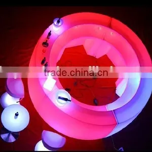 Color Changing or Single Color Display Club Color Induction Charger Led Plastic Bar Counter thumbnail-3