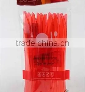 8.5" PS Black, Red or Clear Disposable Plastic Serving Fork thumbnail-1