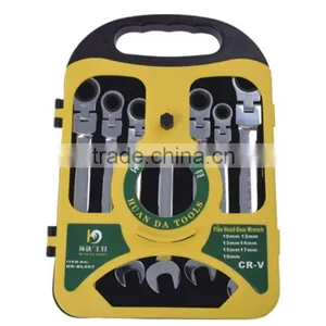 7pcs Ratchet Combination Wrench Adjustable Torque Impact Wrench thumbnail-1
