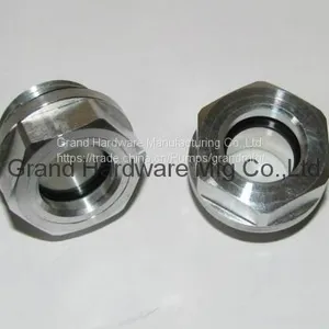 Liquid Radiator Cooling System Round Aluminum Sight Glass (BSP G Thread & Metric Thread) thumbnail-2