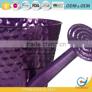 10 Inch Modern Outdoor Planters Galvanised Pots for Plants Zinc Plant Pot thumbnail-4
