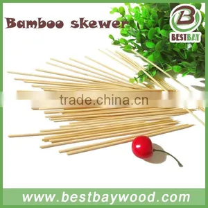Natural Round Dan Bamboo Skewers for Meat FDA Certificated High Quality thumbnail-1