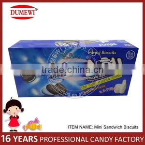 160g Mini Black Vanilla Sandwich Biscuits thumbnail-1