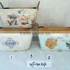 2016 Cheap Hot Sale Wooden Flower Planter Pots WF14020 thumbnail-3