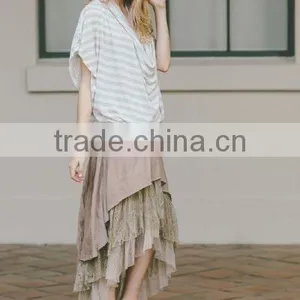 50s Skirt Extender Woman's Romantic Layered Crochet Tulle Lace Skirts In Off White / Black thumbnail-4