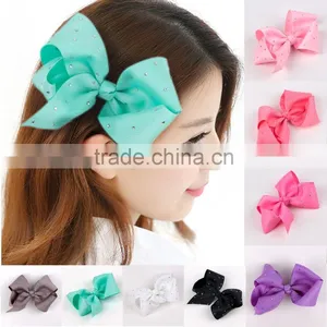 Elegant Purple Grosgrain Ribbon High Quality Cheer Bows thumbnail-5