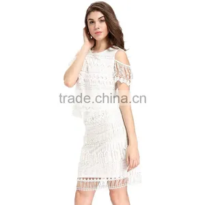Domin Fashion Latest 2 Piece Style Fancy Lace Dress thumbnail-4