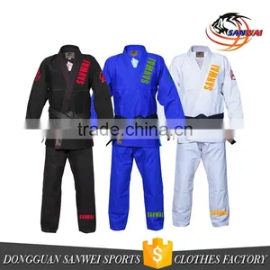 2017 New Style Wholesale Custom Jiu Jitsu gi With 100%cotton Fabric Bjj gi thumbnail-2