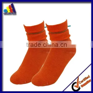 Solid Color Cable Knit Boot Socks With Lace thumbnail-1