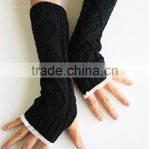 Wholesale Knitting Pattern Women Fingerless Gloves thumbnail-4