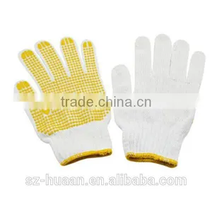 Ventilate White Cotton Textile Glove With Great Wear Resistant thumbnail-4