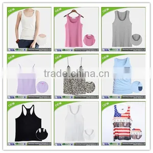 High Quality 100% Polyester Singlets ,dri Fit Tank Tops Wholesale CE thumbnail-1