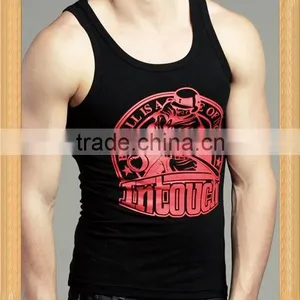Good Quality Men Tank Top Printed Cheap Wholesale thumbnail-2