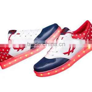 New Girls PU LED Lights Shoes Sneaker Shoes LED Sports Shoes thumbnail-2