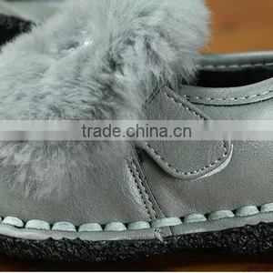 Zm40335b Wholesale Children Fancy Winter Cony Hair Girls Shoes thumbnail-5