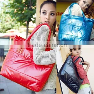 Korea Girls Ladies Space Bale Winter Cotton Totes Lady Bag Shoulder Bag Handbag Bag 3 Colors 8231 thumbnail-1