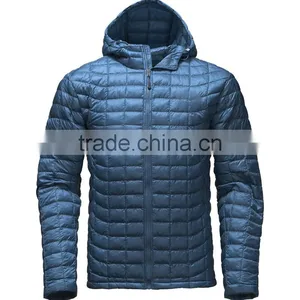 2017 Winter Mens Softshell Goose Down Classic Puffer Hooded Jacket thumbnail-1