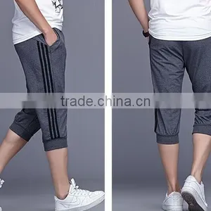 Custom Made Cheap Designer Mans Capri Training Pants Men Running Sport Pants thumbnail-3