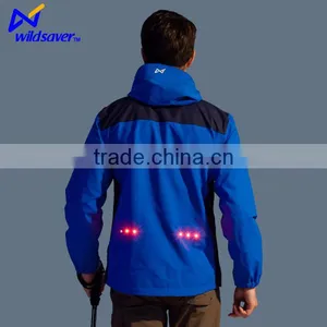 LED Flashing Camping Hiking Climbing Windbreaker Jackets for Man Adventuring thumbnail-3