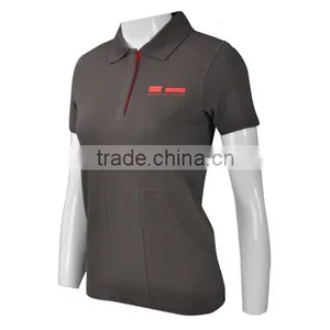BSCI Customized Women Pique Polo Fabric Shirt thumbnail-1