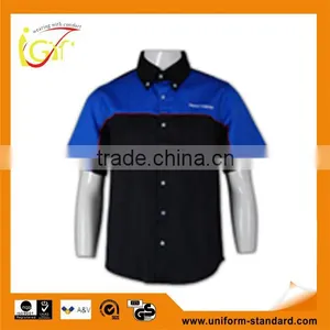 High Quality Cheap Men's Short Sleeve Workwear Shirts (D073) thumbnail-1