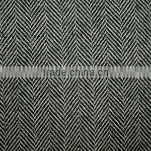 T/C FABRIC POLYESTER/COTTON 65/35%,GREIGE IN TWILL,HERRINGBONE WEAVE,B/WHITE,DYED thumbnail-1