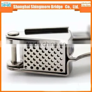 Kitchen Vegetable Fruit Tools High Quality Stainless Steel Garlic Press thumbnail-2