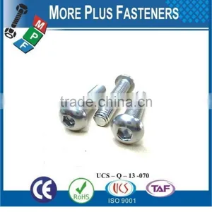 Made in Taiwan Slotted Drive Stainless Steel Zinc Finish Flat Head Undercut Standard Machine Screw thumbnail-3