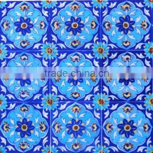2015 Designer Blue Pottery Tiles Rajasthan India thumbnail-1