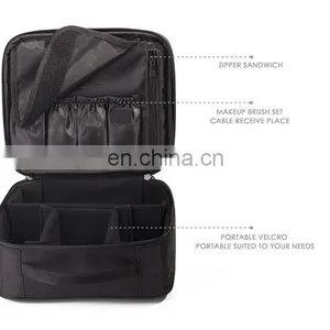 Portable Travel Makeup Bag Makeup Case Mini Makeup Train Case thumbnail-6