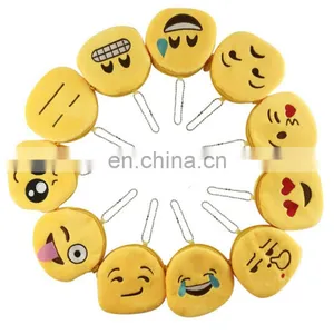 OEM&ODM Accepted Cheap Wholesale Custom Emoji Plush Keychain thumbnail-1