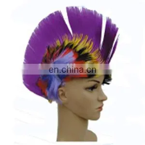 MCW-0429 Party Masquerade Synthetic Short Women Colorful Punk Wig thumbnail-1