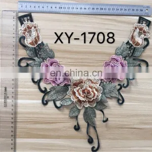 2017 Hot Sale Embroidery Neck Lace Collar/Lace Patch for Garment thumbnail-5
