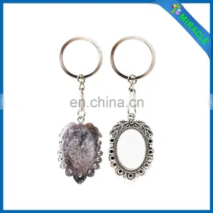 Miracle Oval Series Peacock Sublimation Keyring thumbnail-2