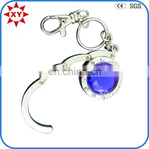 Zinc Alloy 3d Handbag Soft Enamel Folding Bag Hanger With Chain thumbnail-3