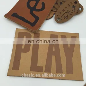 Concise Fashion Customized Jeans Genuine Leather Label For Denim thumbnail-1