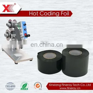 FC3 30mm*100m Fineray Brand Hot Stamping Foil/stamp Barcode Ribbon Coding Foil/black Coding Ribbons thumbnail-1