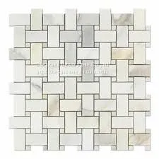 Calacatta Gold Diamond Floor Mosaic Wall Mosaic for Bathroom thumbnail-2