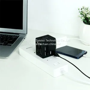 Hot Sell UK US EU AUS Multi Plugs Universal Travel Adapter With USB thumbnail-4