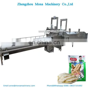 Automatic Chicken Feet Processing Line / Chicken Feet Peeling Machine in Russia thumbnail-5