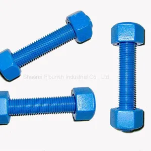 XYLAN COATED FLUOROCARBON COATING GRADE: XYLAN 1070 STUD BOLTS WITH NUTS thumbnail-1