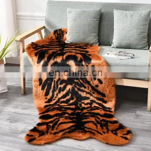 Rawhouse Hot New Style Customized Lovely Animal Shape Design Nordic Multicolor Faux Fur Area Rugs for Floor thumbnail-3