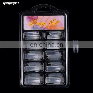 Beauty Nails Salon Tools Sets Antifical Fake Nails 100 Tips Print thumbnail-3