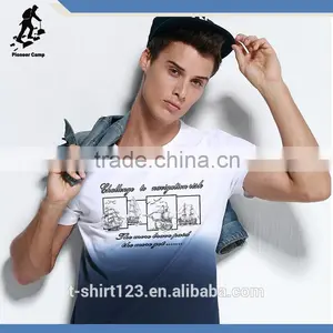 2015 Scoop Neck t Shirt for Men With Sublimation Print , t Shirt Wholesale thumbnail-3